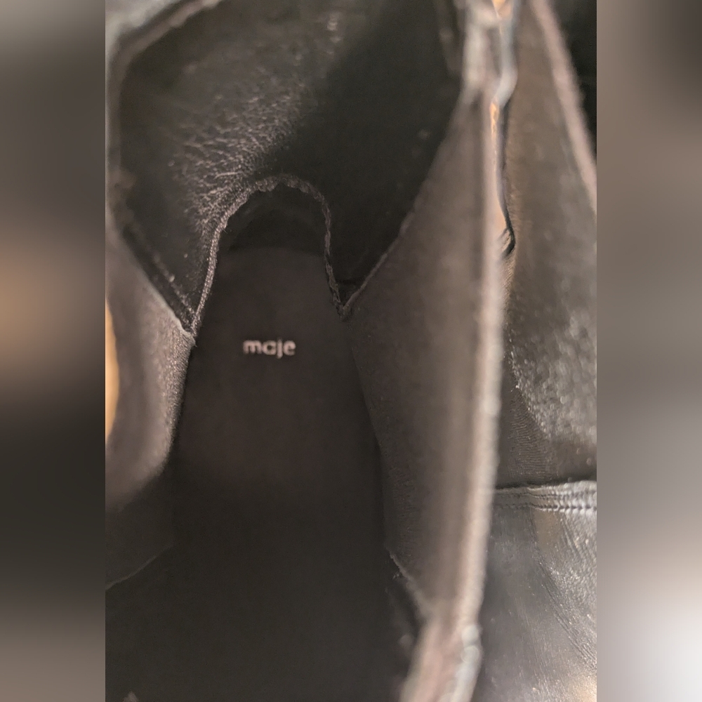 Maje Black and Brown Chelsea Ankle Boots - Picture 11 of 11
